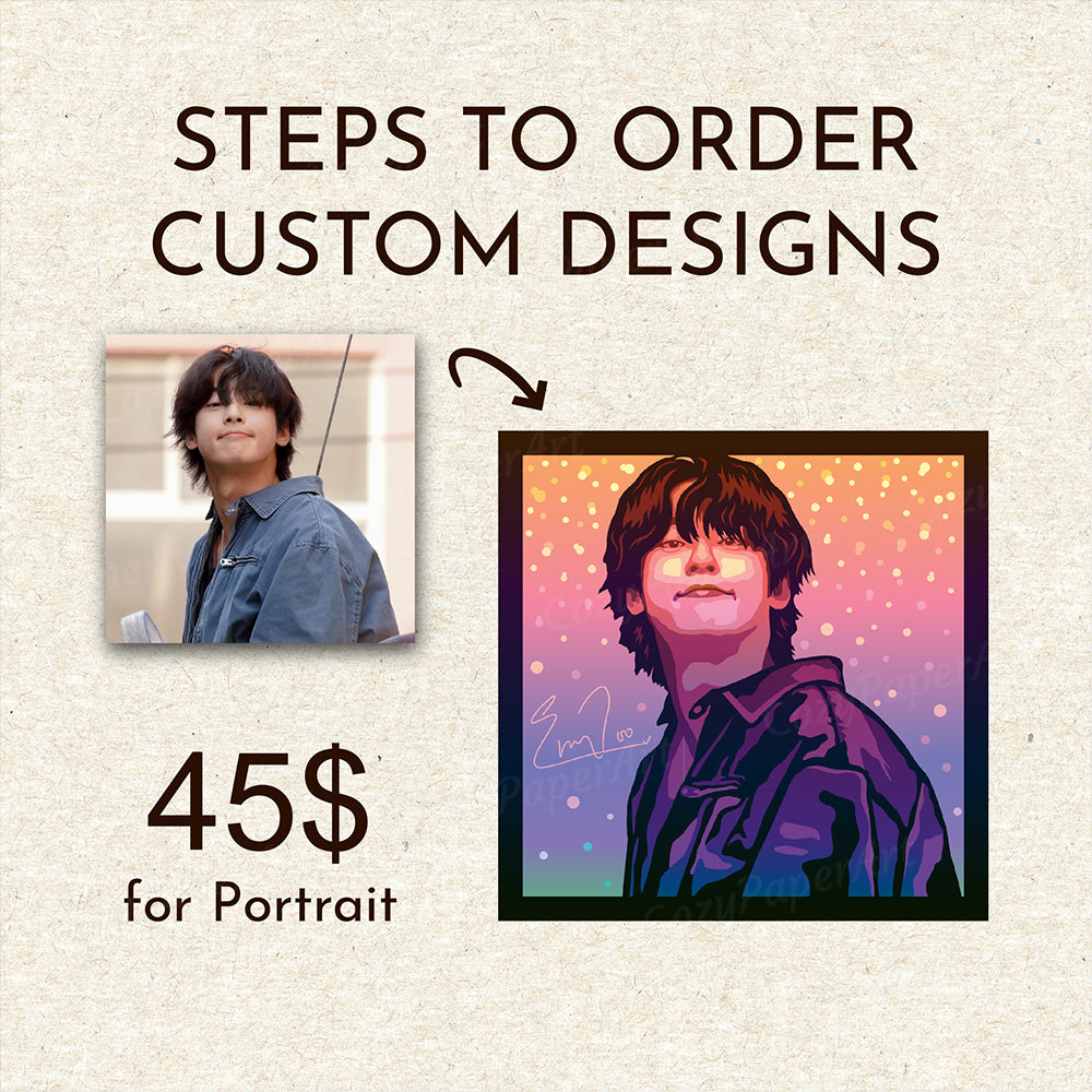 Portrait Custom Designs - Paper Cut Light Box File - CozyPaperArt