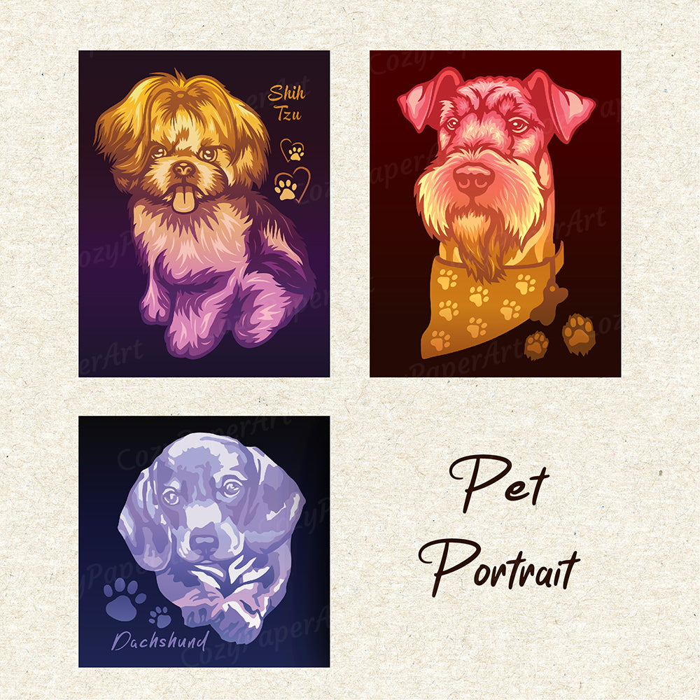 Portrait Custom Designs - Paper Cut Light Box File - CozyPaperArt