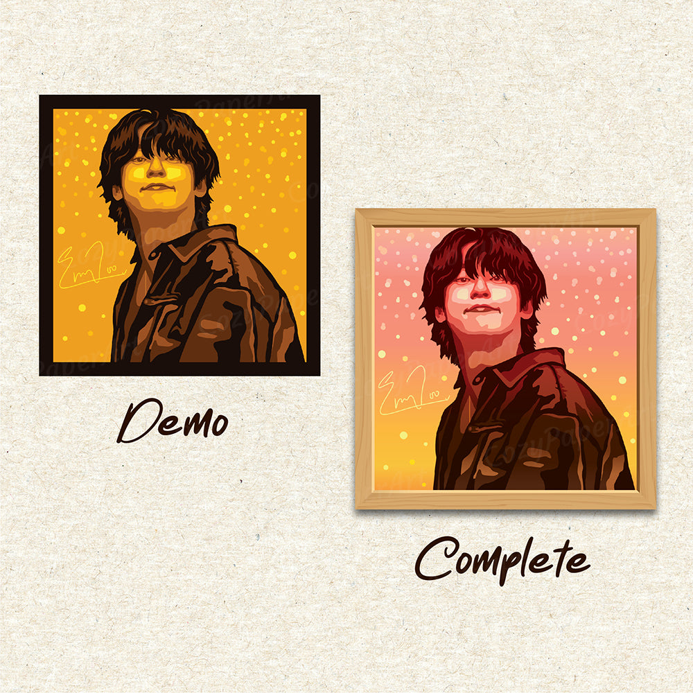 Portrait Custom Designs - Paper Cut Light Box File - CozyPaperArt